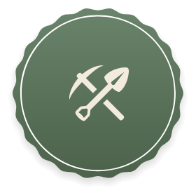 Pickaxe and Shovel Icon